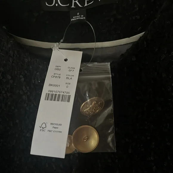 J Crew Textured Wool Blend Lady Coat size 0 - Picture 6 of 9